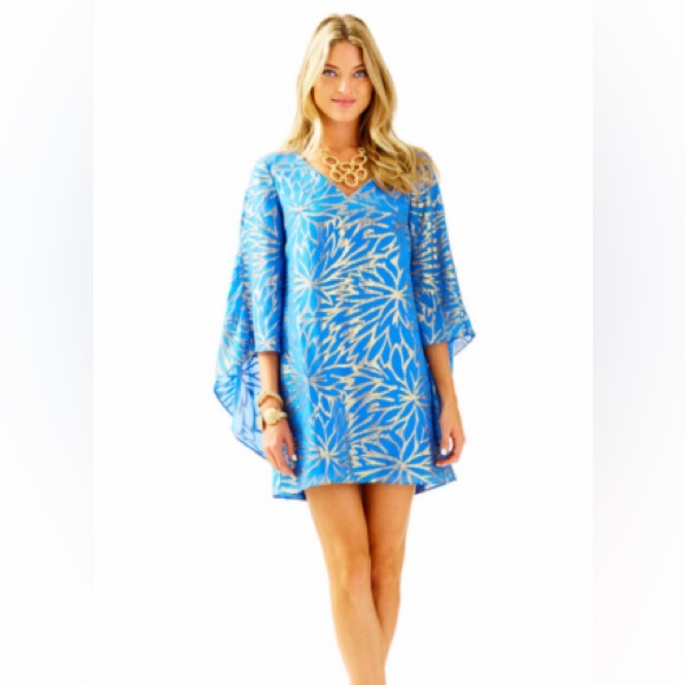 Lilly Pulitzer Palm Burst Cocktail Dress Caftan